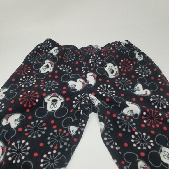 Cute black white red warm fleece Mickey Mouse jammie pants or day fleece pants. - Picture 11 of 13